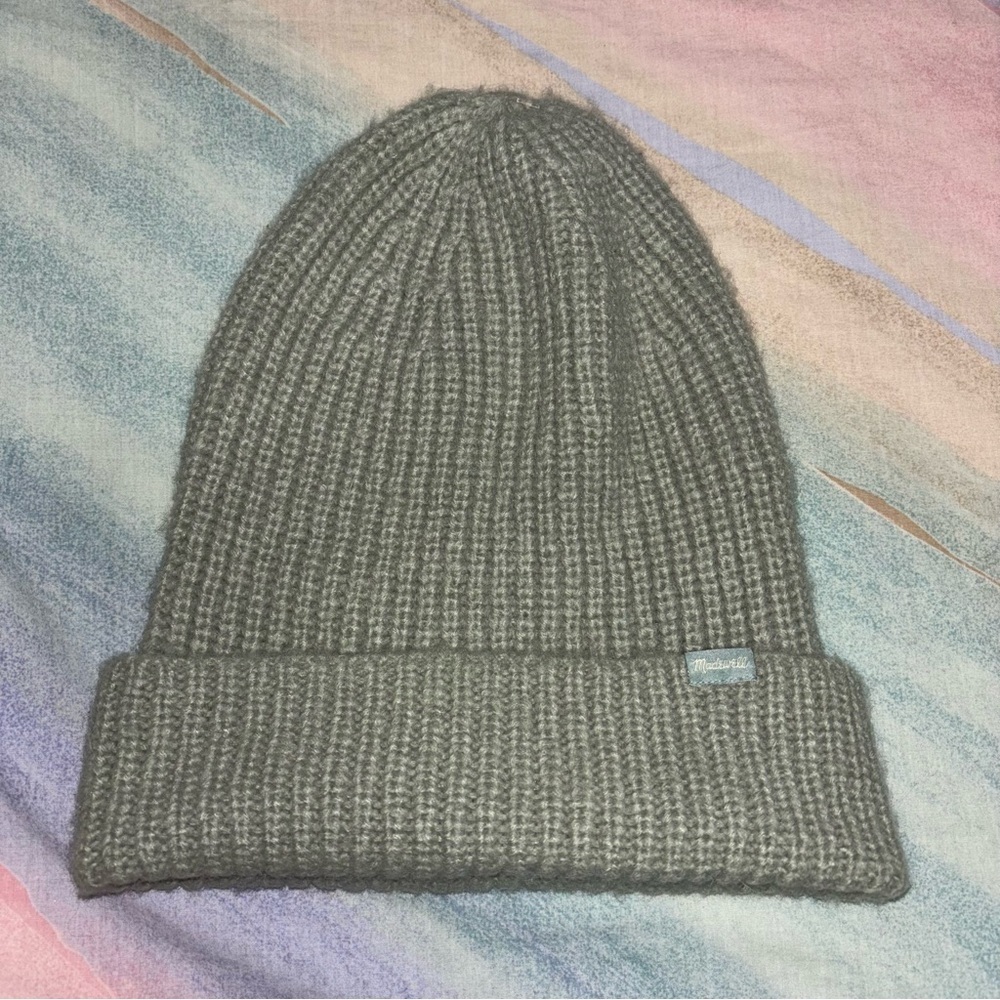 Madewell Knit hat Forgotten Landscape Chunky Merino Wool Cuffed Beanie